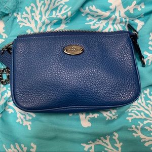 Royal blue Coach Clutch